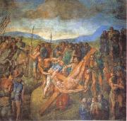 Michelangelo Buonarroti Conversion of St.Paul oil on canvas
